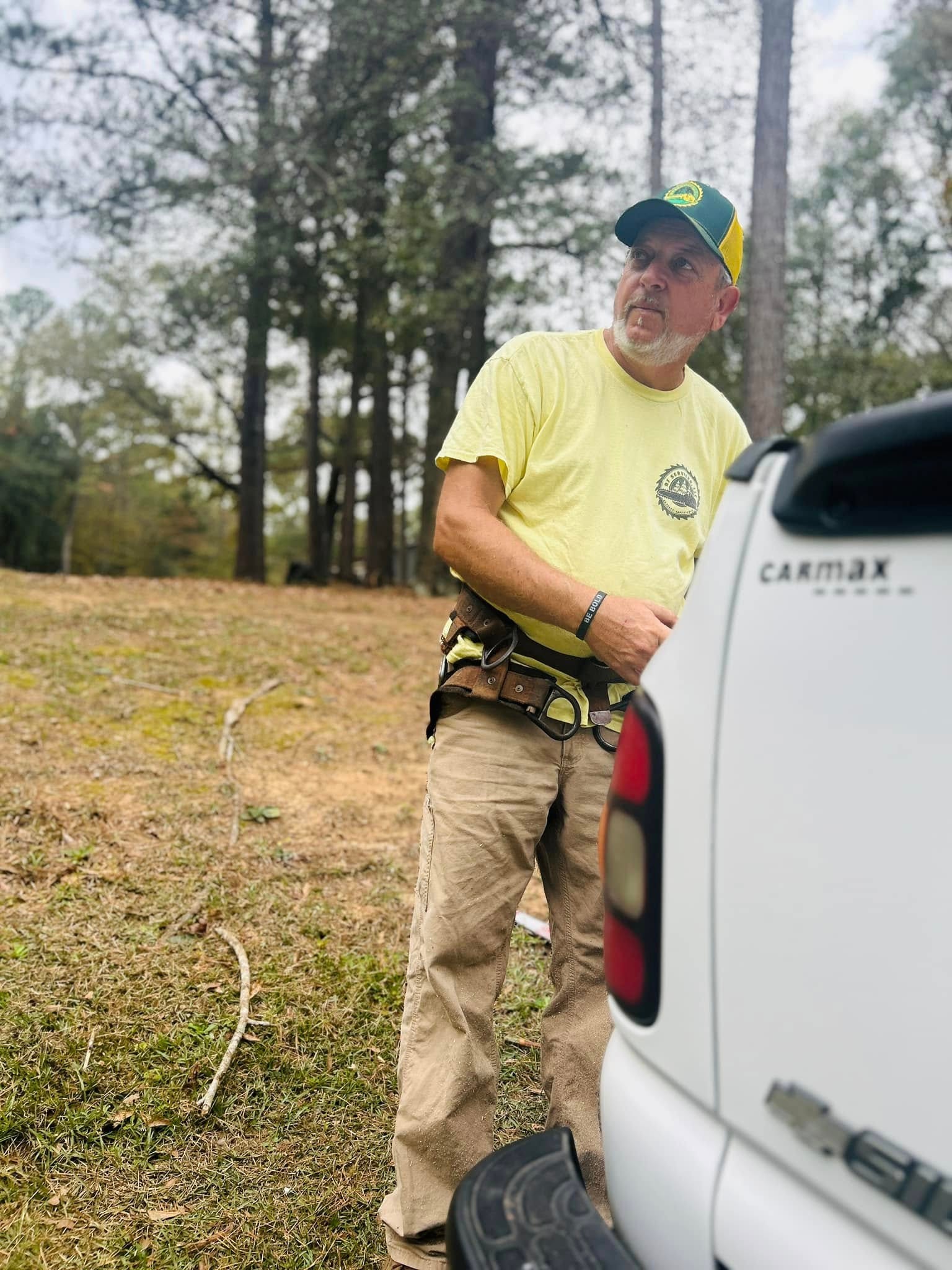 Robert Finnen in RF Services gear on job site